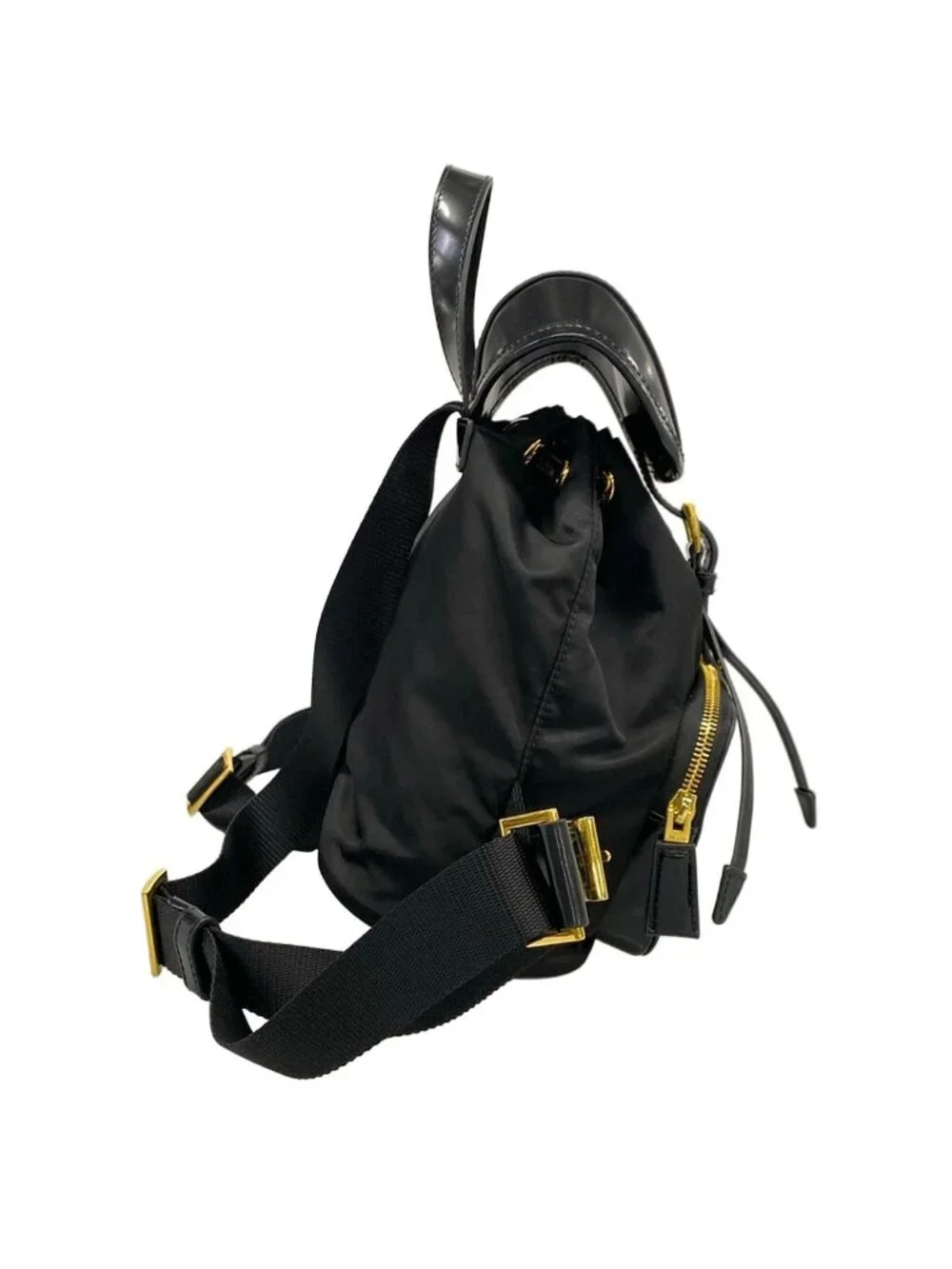 Prada Backpack Black Re-Nylon Leather